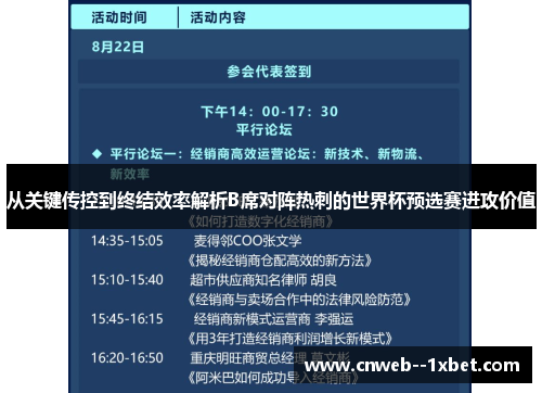 从关键传控到终结效率解析B席对阵热刺的世界杯预选赛进攻价值